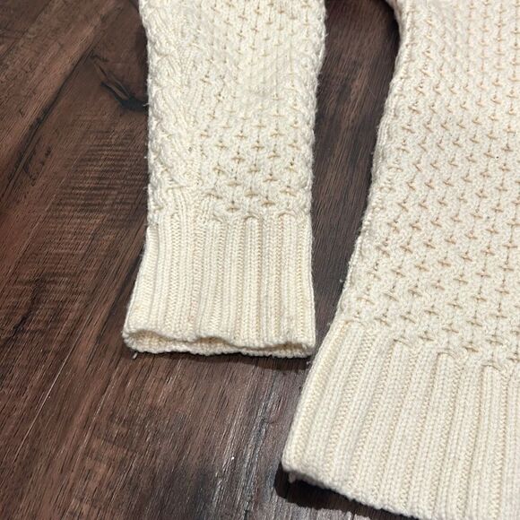 SALE! Milly Cream Wool Knit Sweater, Size Small - Picture 5 of 12